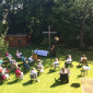 Gottesdienst im Pfarrgarten (Sommer 2020)